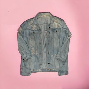 Hope’s Boutique distressed denim jacket